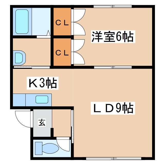 プライフ大輝の間取り