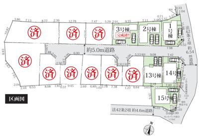 【区画図】 | 相模原市南区磯部　建売変更