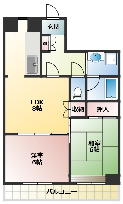 エスポワール喜沢の間取り