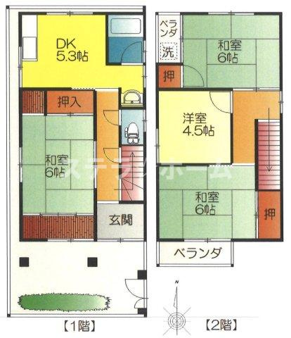 今津南3 中古戸建の間取り