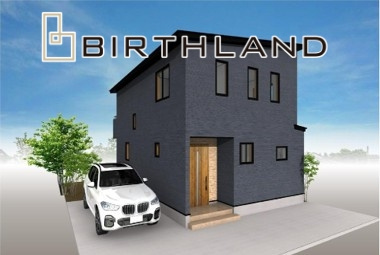新築戸建・建売　郡山市安積荒井2丁目No.２の外観パース|完成予定図になります！全居室フローリングなのでお掃除が簡単です！