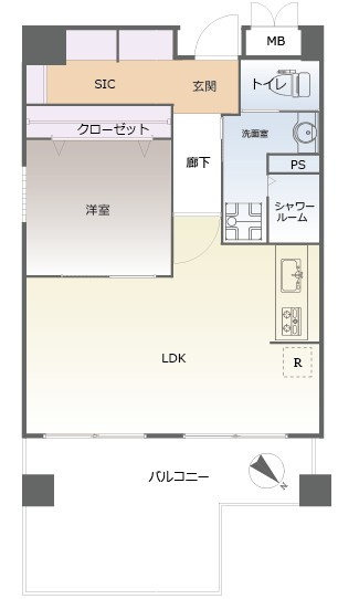 【間取り】 | サンライフ六本松☆仲介手数料無料☆