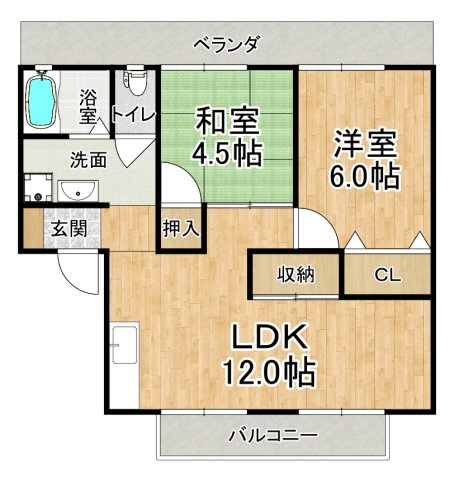 エステート桃山2の間取り