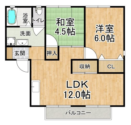 エステート桃山2の間取り