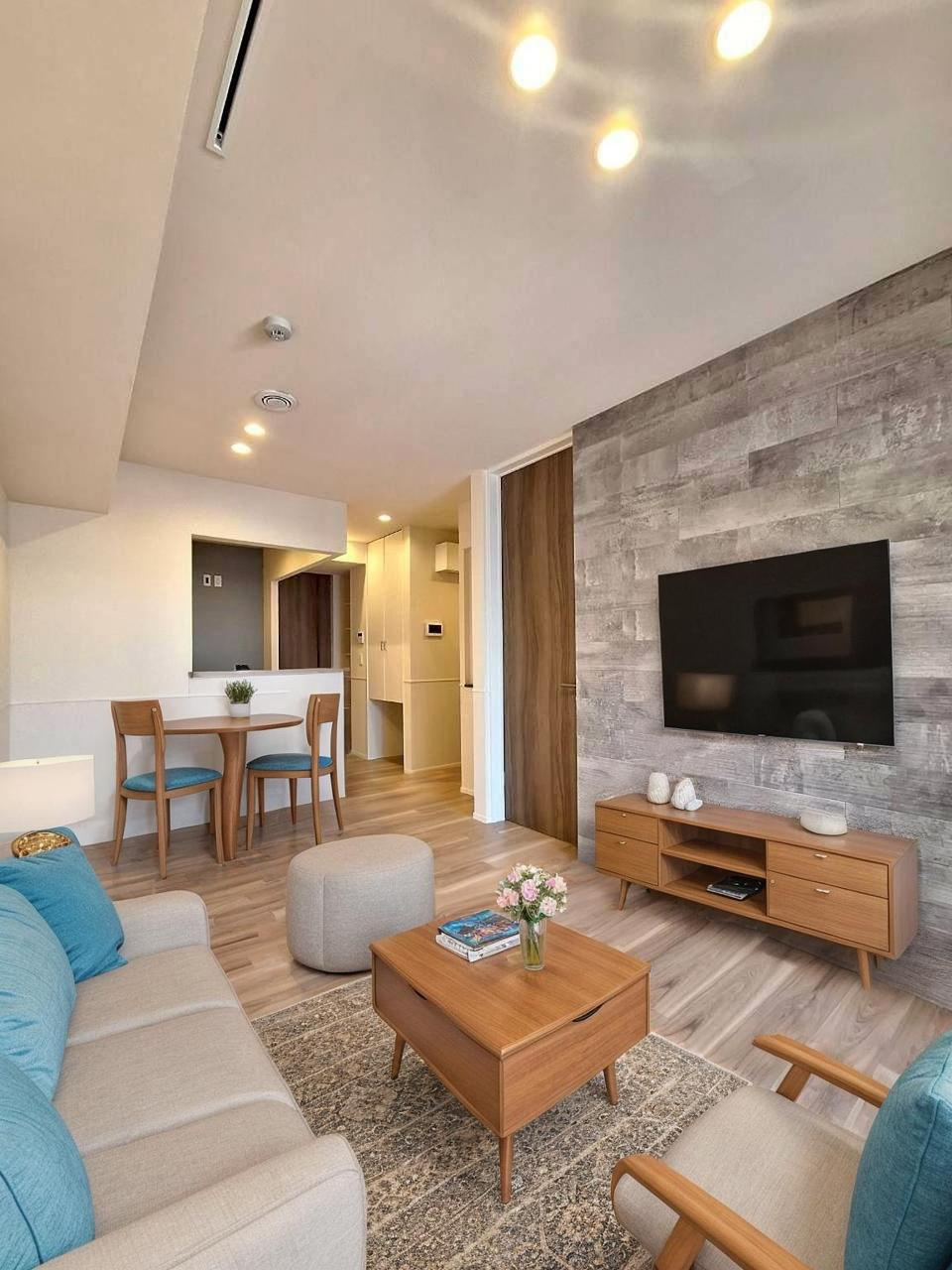 プレミアメゾンの居間・リビング|★リビング★※モデルルームの為、家具は付きません※