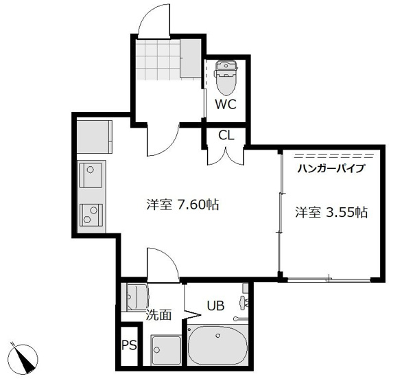 【間取り】 | Le Lien Blanc 箱崎(ル・リアンブラン箱崎) | 現況優先。