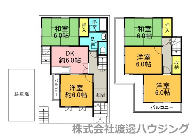東阪田一戸建の間取り