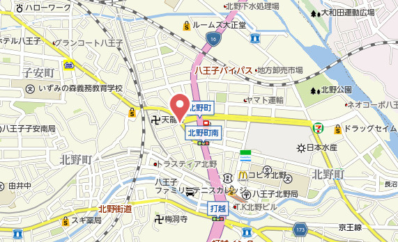 祝　成約済み　八王子市　北野町　中古戸建の地図|～仲介手数料無料☆八王子ひなた不動産～八王子市北野町　中古戸建