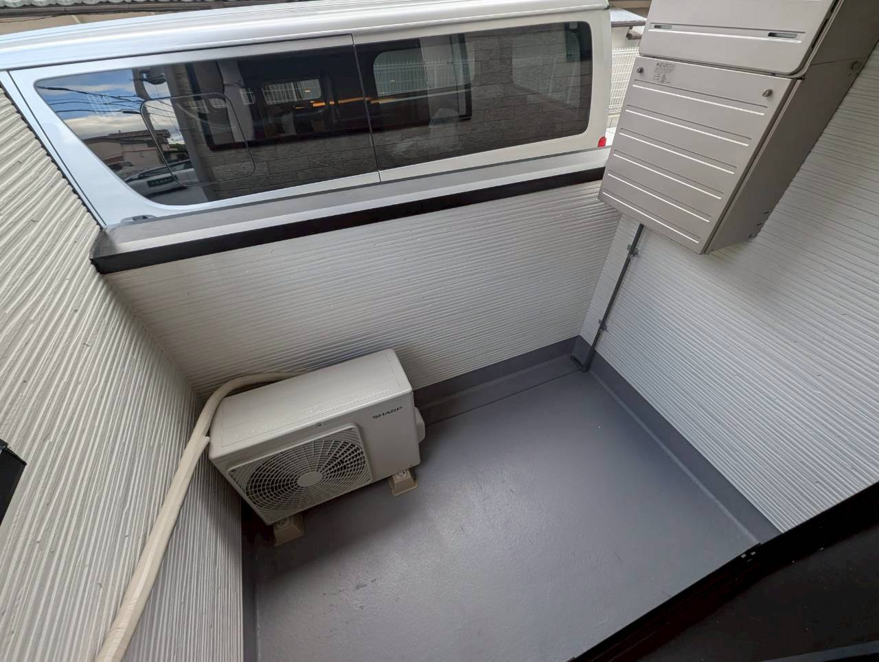 グランメリー池田木部のバルコニー