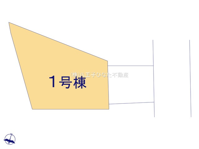 『八王子市新築戸建て』八王子市子安町1-55-2【仲介手数料無料】　２期の区画図|～仲介手数料無料☆八王子ひなた不動産～八王子市子安町　新築戸建て
