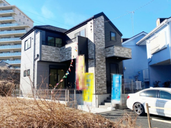 『八王子市新築戸建て』八王子市子安町1-55-2【仲介手数料無料】　２期の外観|～仲介手数料無料☆八王子ひなた不動産～八王子市子安町　新築戸建て