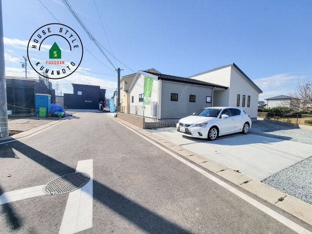 合志市合生第4-1棟（1号棟）　の前面道路含む現地写真|見学の時間などお気軽にお問い合わせ下さい。