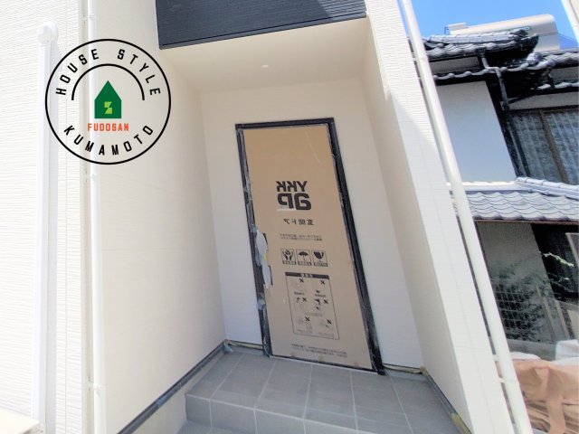 菊池郡大津町大字森第1-3棟（10号棟）　の外観：施工例|おでかけの時も帰った時も、「我が家」を最初に感じでもらえる素敵な空間に。