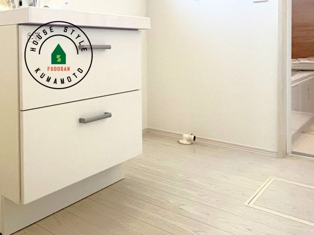 菊池郡大津町大字森第1-3棟（10号棟）　の内観：施工例|ランドリースペースとなります。広々して有効的にご使用できます。 