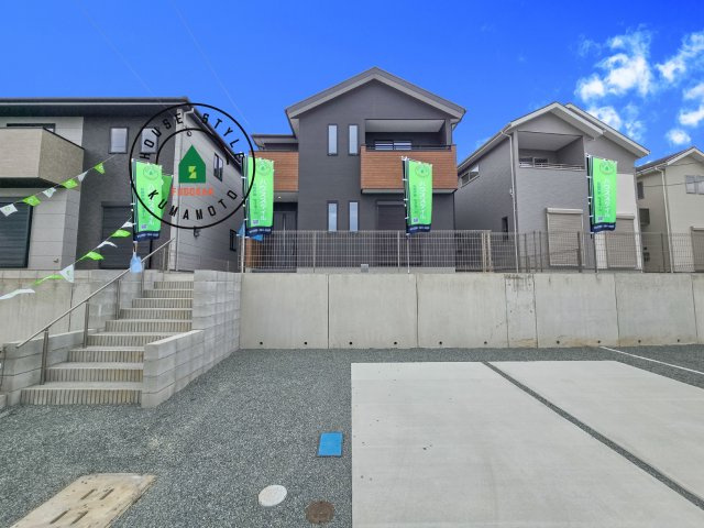 菊池郡大津町大字森第1-3棟（11号棟）　の外観|デザイン性のある外観です。