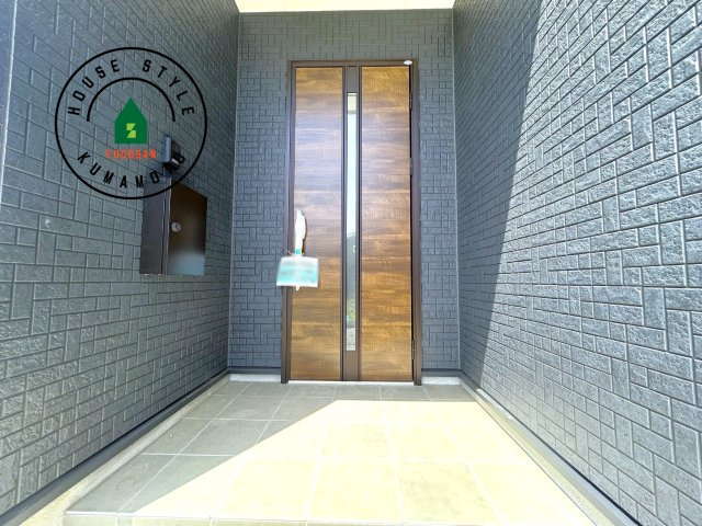 菊池郡大津町大字森第1-3棟（11号棟）　の外観：施工例|おでかけの時も帰った時も、「我が家」を最初に感じでもらえる素敵な空間に。