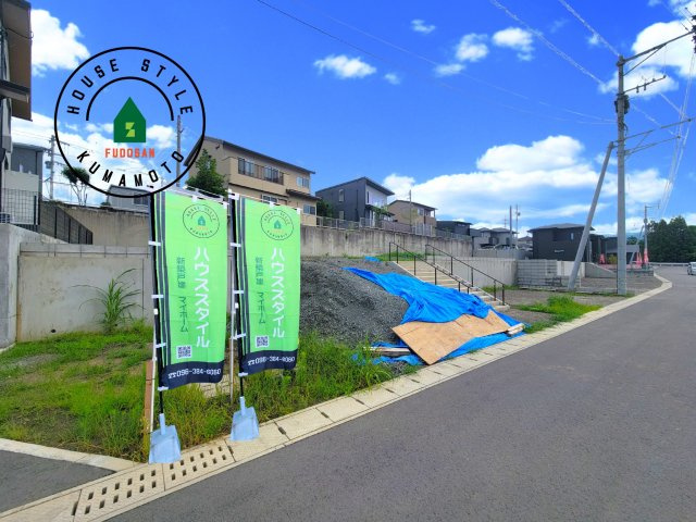 菊池郡大津町大字森第1-3棟（11号棟）　の前面道路含む現地写真|見学の時間などお気軽にお問い合わせ下さい。