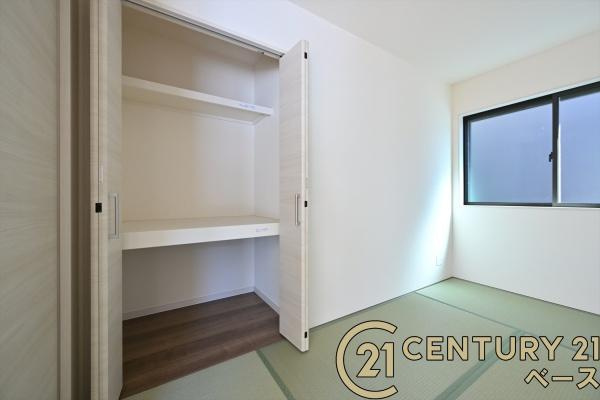 リーブルガーデン新町 ２号棟 ／新築一戸建の収納|■現地撮影写真■和室にも収納スペース完備！