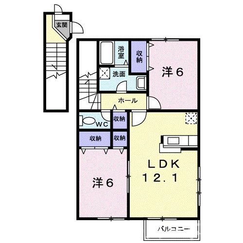 シンサリティ．ＭⅡ　Ａの間取り