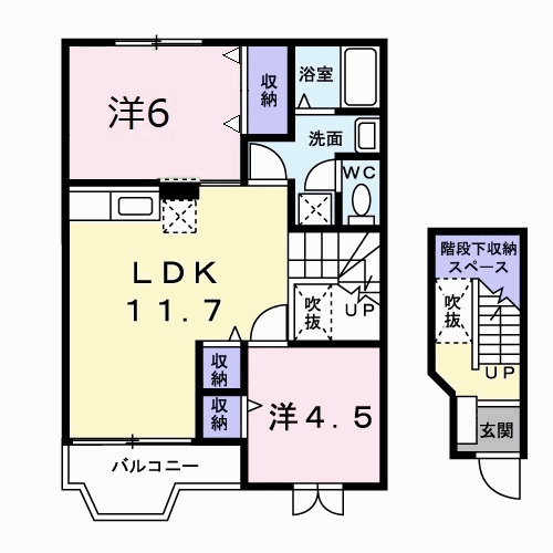シャンゼリゼ弐番館の間取り