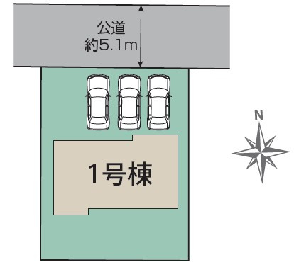 高崎市吉井町長根（全１棟）1号棟の区画図