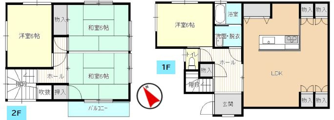 小山市東間々田2丁目の間取り