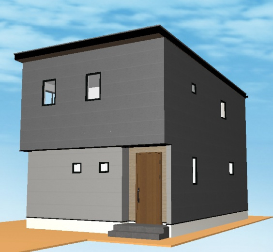 フォレクス大島　B号棟の外観パース