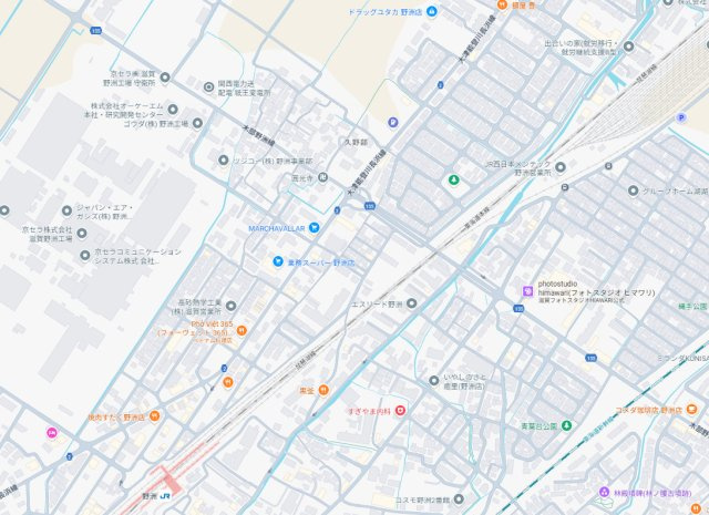 野洲市久野部　第1期　新築一戸建ての地図