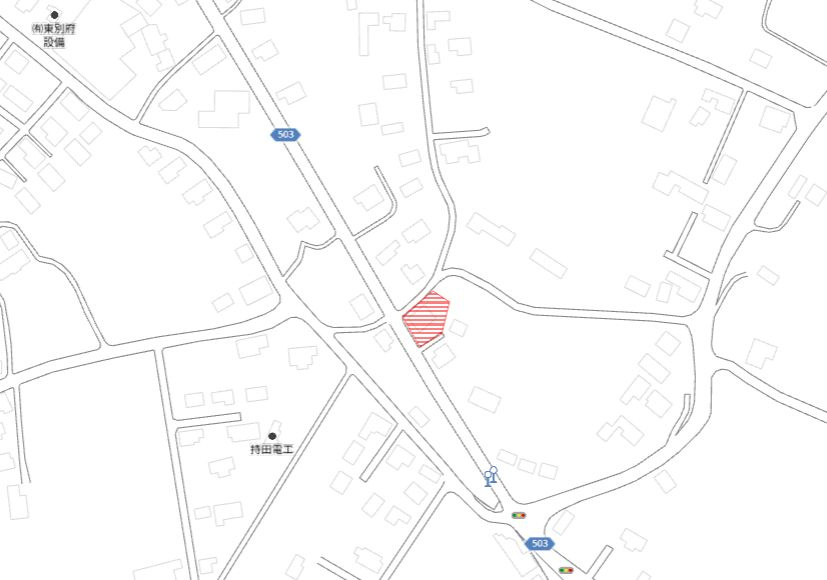 曽於市末吉町二之方の売地の土地図
