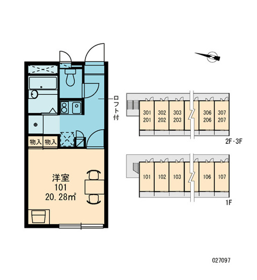 【区画図】 | レオパレスTAKAKURA | 画像3