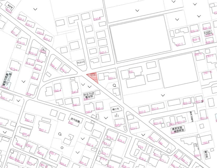 都城市蓑原町の売地の土地図