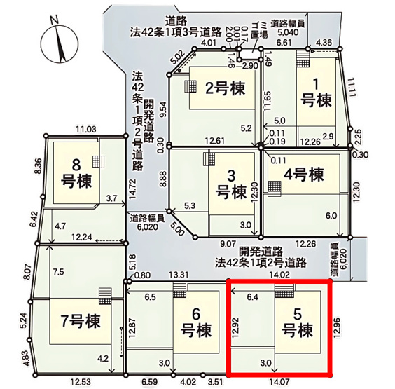【区画図】 | Cradle garden　郡山市富久山町福原第２１　５号棟 | ★内覧予約で新米2kg★