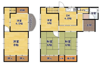 【間取り】 | 宮前町貸家
