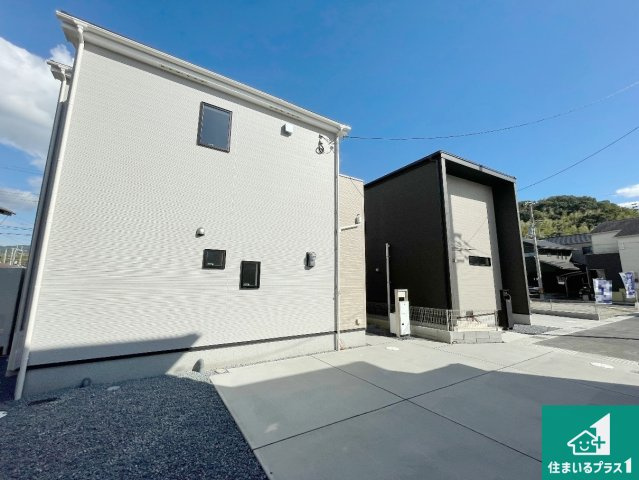 木津川市山城町平尾東黒部　第2期　新築一戸建ての外観|周辺は落ち着いた街並みの住宅地！子育てがしやすい住環境です！気になることがありましたら、お気軽にお問い合わせください！