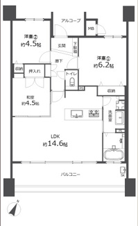 【間取り】 | 【サンクレーア富士見台】✨️仲介手数料無料✨️富士見台小学校・千種台中学校