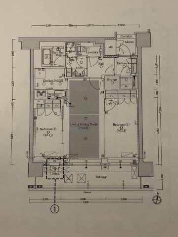 ザファインタワー梅田豊崎の間取り