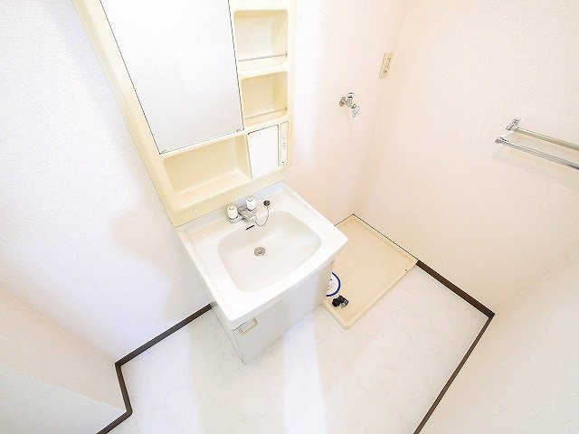 パストラル（額田部北町）の洗面所|スペースに余裕のある洗面所