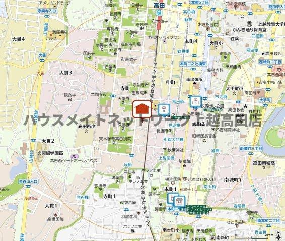 シャーメゾン高田 Ｃの地図|位置図