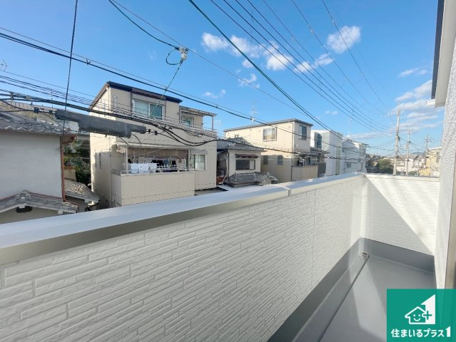 宇治市羽拍子町　第1期　新築一戸建てのバルコニー|日当たりのよいバルコニー！お部屋が開放的に！