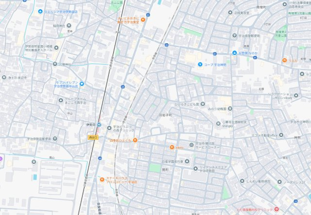 宇治市羽拍子町　第1期　新築一戸建ての地図