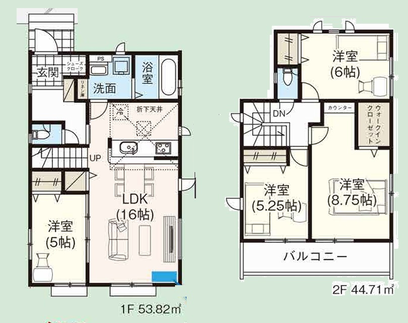 GRAFARE 狭山市広瀬東１４期　全１棟の間取り