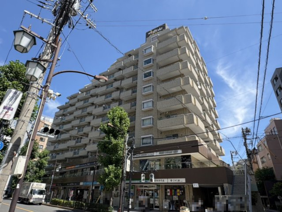 朝日白山マンションの外観