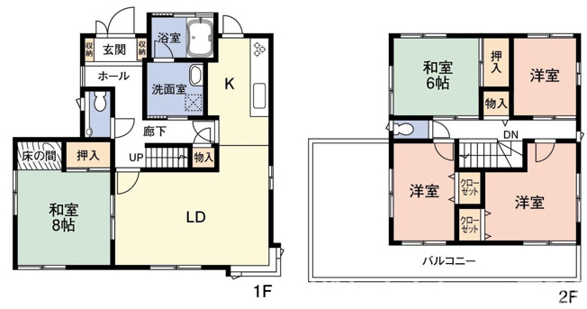 【間取り】 | 市原市ちはら台南5丁目　中古戸建