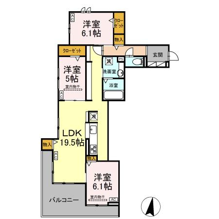 カサブランカの間取り