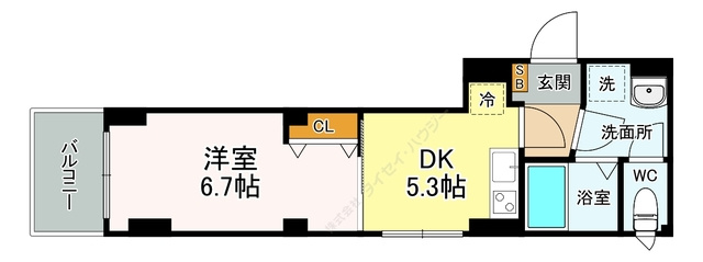 Ｐｅａｃｅ長町の間取り