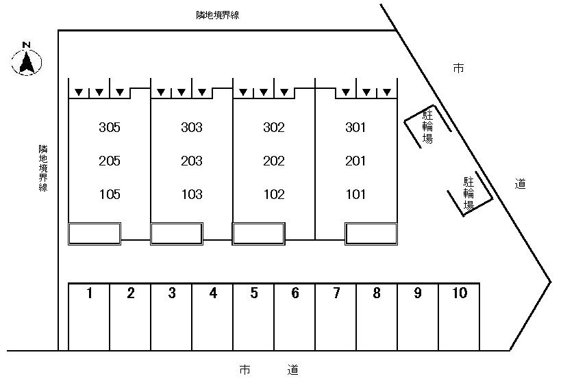 マインシュロスⅢの区画図