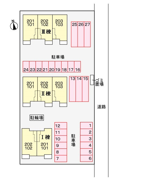 ラ・メール・デ・ゼトワールⅡの区画図