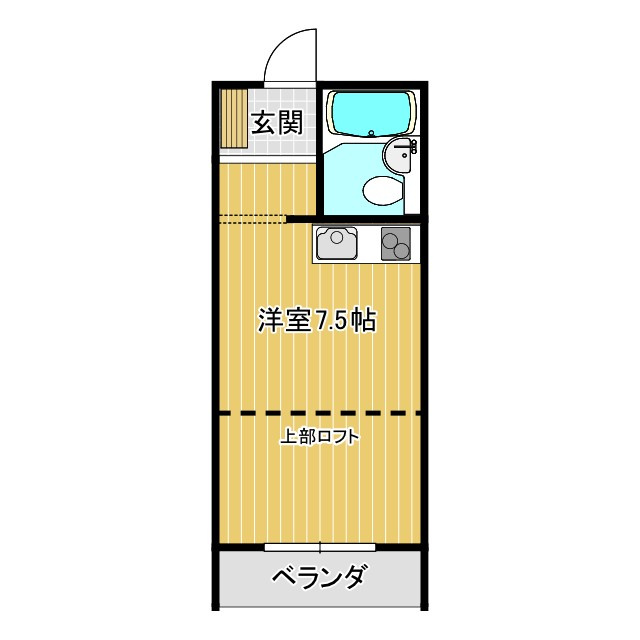 山形市上桜田4丁目12-12ハイツサクラの間取り|1R×6部屋有り