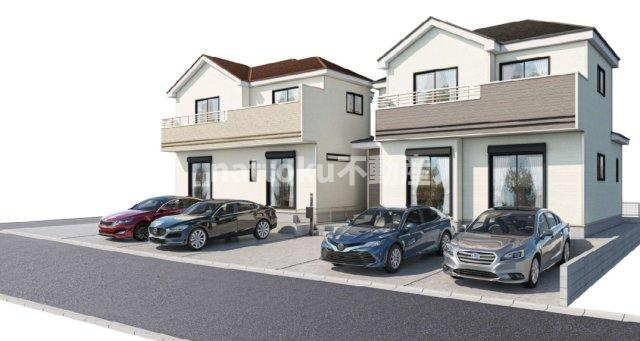 御殿場市御殿場８３番　新築戸建　全2棟　A号棟の外観パース|外観パースです