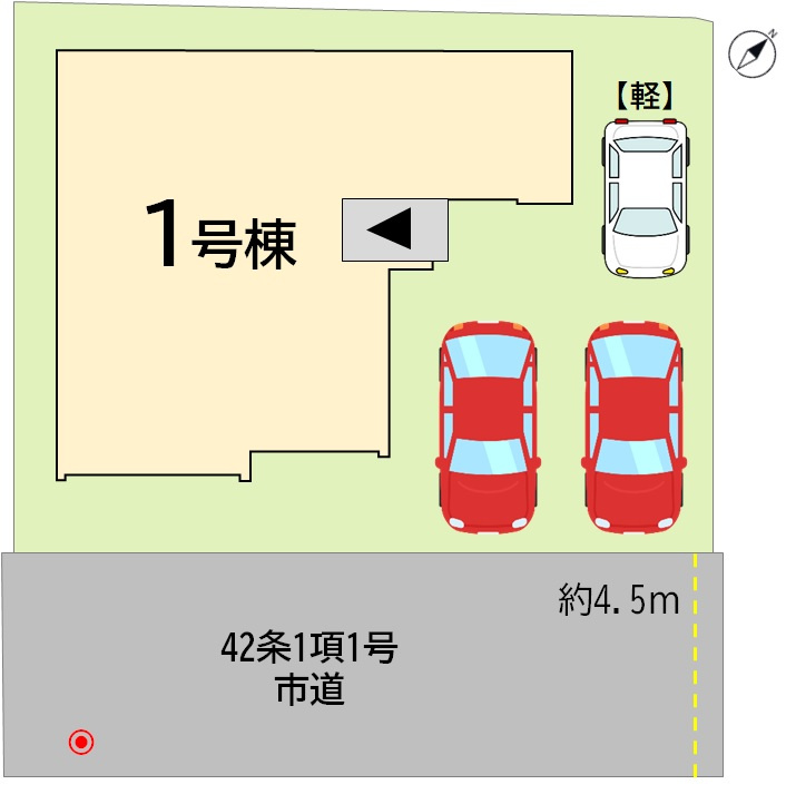 小倉南区下貫1丁目1期の区画図